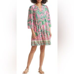 Lilly Pulitzer Martine Swing Dress SZ S Mandevilla Baby Always Worth It